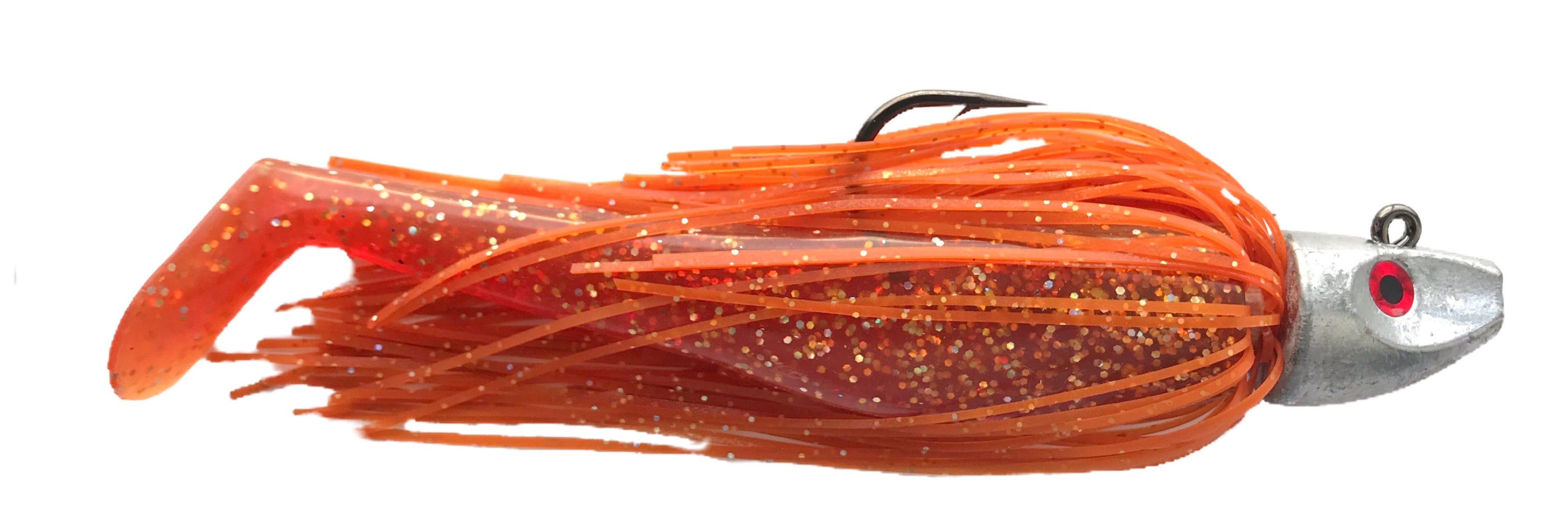 6 Skirted Whip-it fish : Rigged – Al Gags Fishing Lures